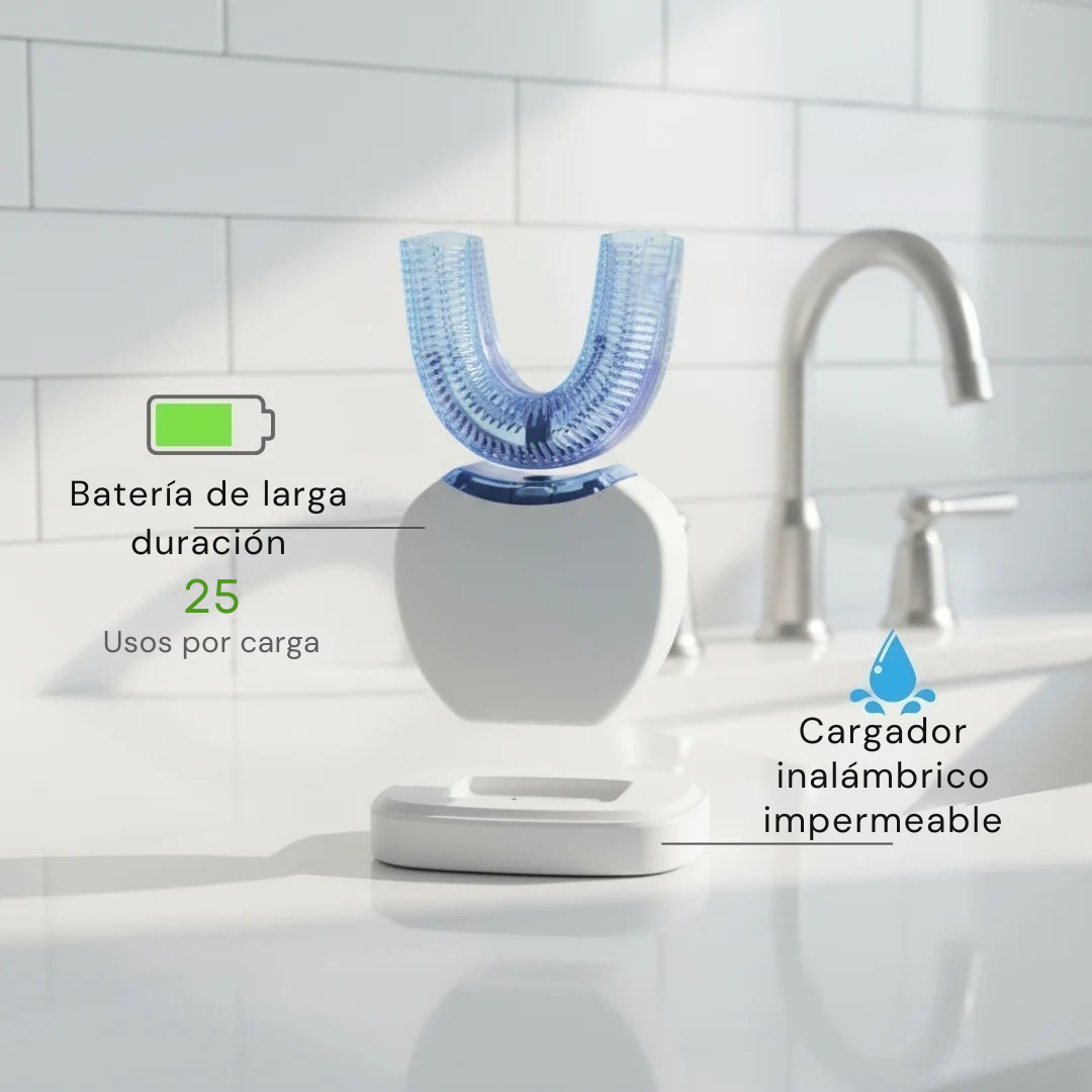 Cepillo de dientes inteligente Loyve - cepillado automático 360º en 30 segundos, inalámbrico y recargable.