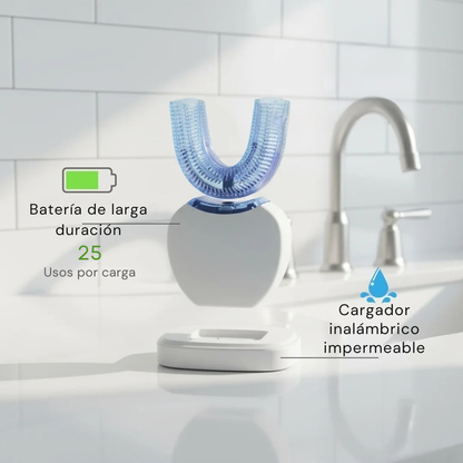 Cepillo de dientes inteligente Loyve - cepillado automático 360º en 30 segundos, inalámbrico y recargable.
