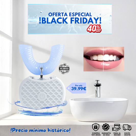 Cepillo de dientes inteligente Loyve - cepillado automático 360º en 30 segundos, inalámbrico y recargable.
